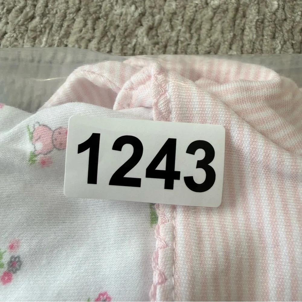 Little‎ Me Pink Bunny Footed Sleeper with Bolero Newborn Easter Spring Outfit